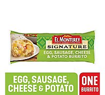 El Monterey Signature Breakfast Burrito Egg Sausage Cheese & Potato - 4.5 Oz