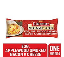El Monterey Signature Breakfast Burrito Egg Applewood Smoked Bacon & Cheese - 4.5 Oz