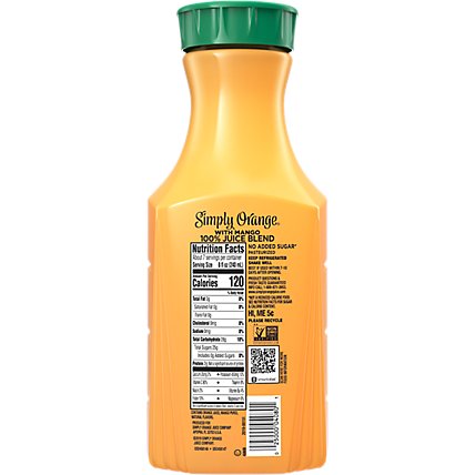 Simply Orange Juice With Mango Pulp Free - 52 Fl. Oz. - Image 6