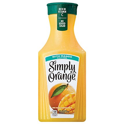 Simply Orange Juice With Mango Pulp Free - 52 Fl. Oz. - Image 2