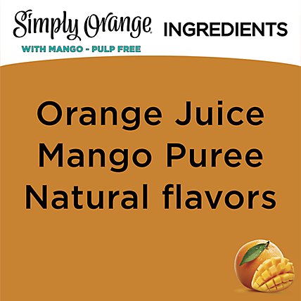 Simply Orange Juice With Mango Pulp Free - 52 Fl. Oz.