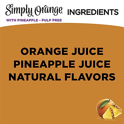 Simply Orange Juice With Pineapple Pulp Free - 52 Fl. Oz. - Image 5