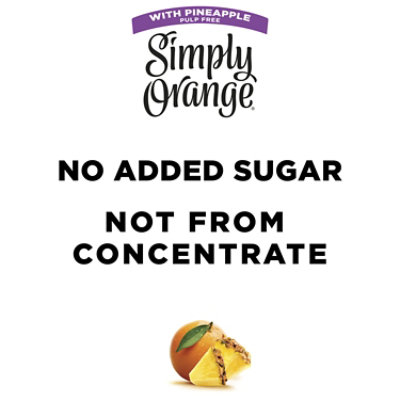 Simply Orange Juice With Pineapple Pulp Free - 52 Fl. Oz. - Image 4