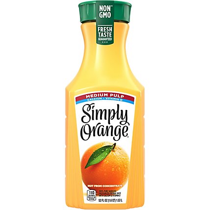 Simply Orange Juice Medium Pulp With Calcium & Vitamin D - 52 Fl. Oz. - Image 2