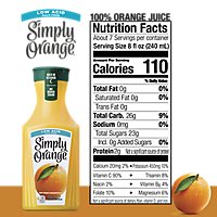 Simply Orange Juice Pulp Free Low Acid - 52 Fl. Oz. - Image 4