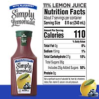 Simply Lemonade Juice All Natural With Blueberry - 52 Fl. Oz. - Image 3