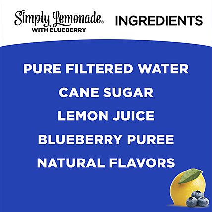 Simply Lemonade Juice All Natural With Blueberry - 52 Fl. Oz. - Image 4