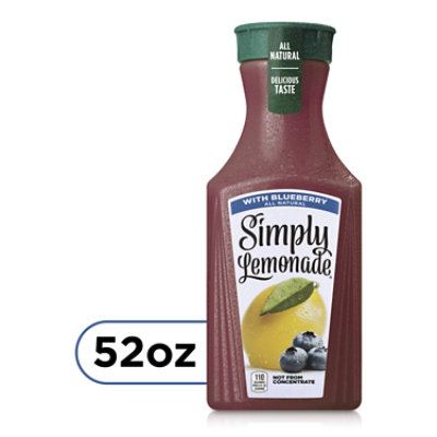 Simply Lemonade Juice All Natural With Blueberry - 52 Fl. Oz.