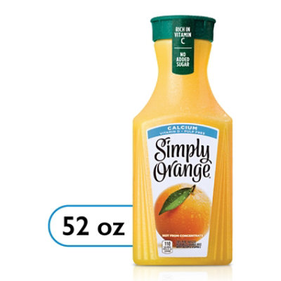 Simply Orange Juice Pulp Free Calcium & Vitamin D - 52 Fl. Oz. - Image 1