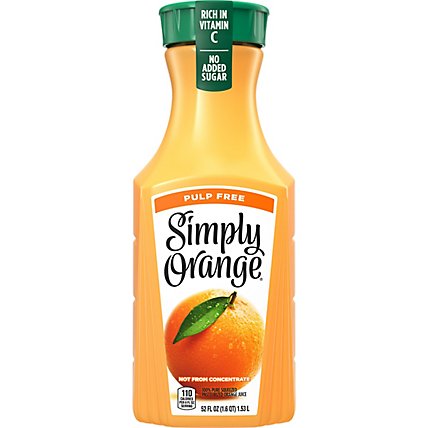 Simply Orange Juice Pulp Free - 52 Fl. Oz. - Image 2