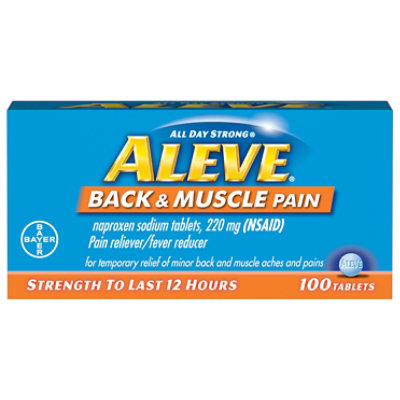  Aleve Back And Muscle Pain Tabs - 100 Count 