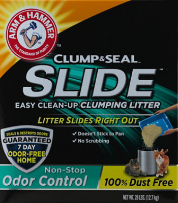 ARM & HAMMER Non Stop Odor Control Slide Easy Clean Up Litter - 28 Lb - Image 2