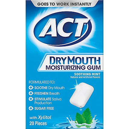 Act Gum Dry Mouth - 20 Count - Image 2