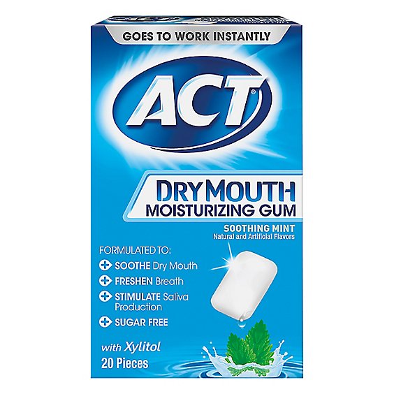 Act Gum Dry Mouth - 20 Count