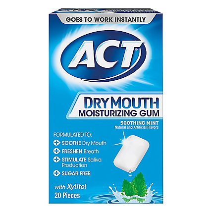 Act Gum Dry Mouth - 20 Count - Image 1