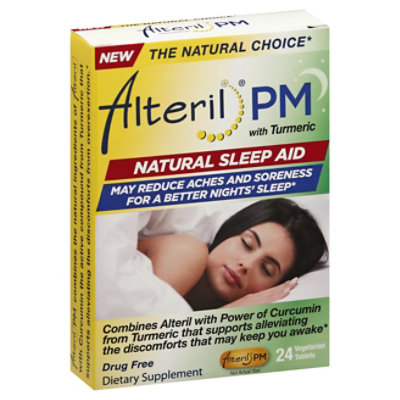 Alteril PM Ntrl Sleep Aid W Pain Relief - 24 Count