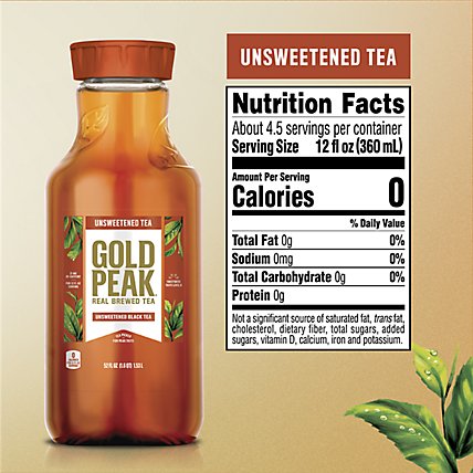 Gold Peak Tea Black Iced Unsweetened - 52 Fl. Oz. - Image 4