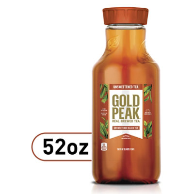 Gold Peak Tea Black Iced Unsweetened - 52 Fl. Oz.