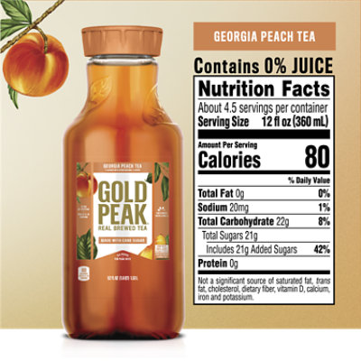 Gold Peak Tea Iced Peach Flavored - 52 Fl. Oz. - Image 4