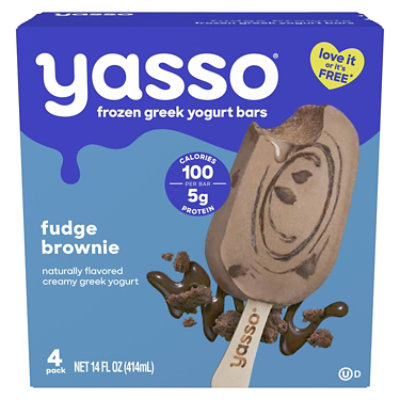 Yasso Frozen Yogurt Greek Bars Fudge Brownie - 4-3.5 Fl. Oz. - Image 3