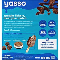 Yasso Frozen Yogurt Greek Bars Fudge Brownie - 4-3.5 Fl. Oz. - Image 6