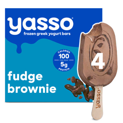 Yasso Frozen Yogurt Greek Bars Fudge Brownie - 4-3.5 Fl. Oz. - Image 2