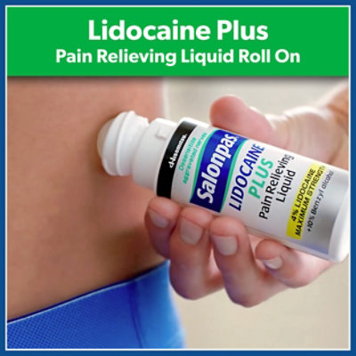 Salonpas Lidocaine 4% Plus Roll-On - 3 Oz - Image 2