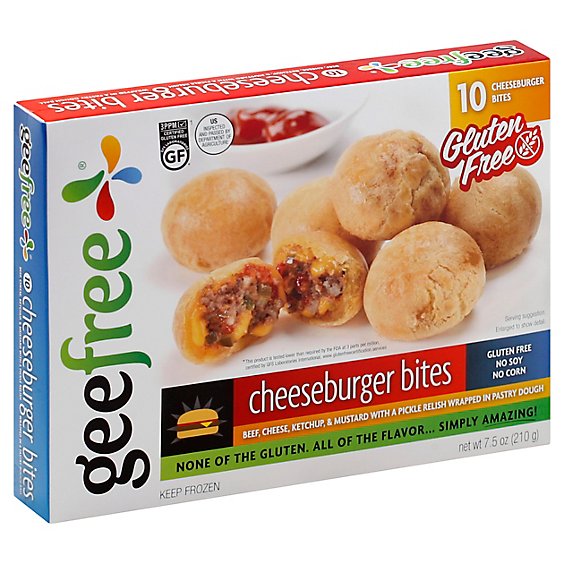 Geefree Cheeseburger Bites - 7.5 Oz