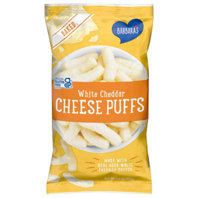 Barbara's Baked White Cheddar Gluten Free Cheese Puffs Kids Snacks With Real Aged Cheese - 5.5 Oz - Image 2