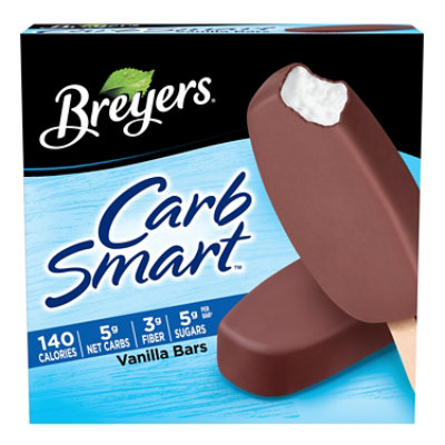 Breyers CarbSmart Vanilla Bars Frozen Dairy Dessert - 6 Count - Image 3