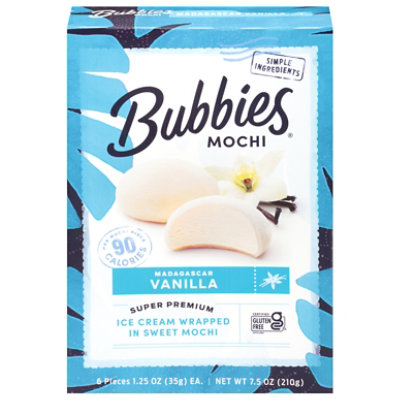 Bubbies Ice Cream Mochi Vanilla - 7.5 Oz - Image 3