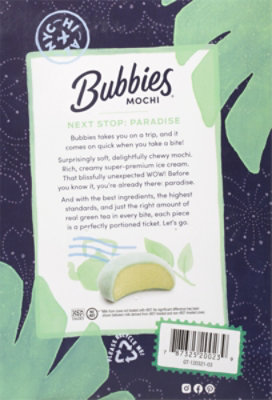 Bubbies Ice Cream Mochi Green Tea - 7.5 Oz - Image 6