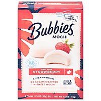 Bubbies Ice Cream Mochi Strawberry - 7.5 Oz - Image 3