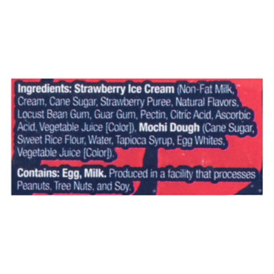 Bubbies Ice Cream Mochi Strawberry - 7.5 Oz - Image 5