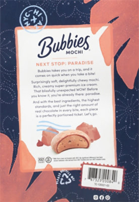 Bubbies Ice Cream Mochi Triple Chocolate - 7.5 Oz - Image 6