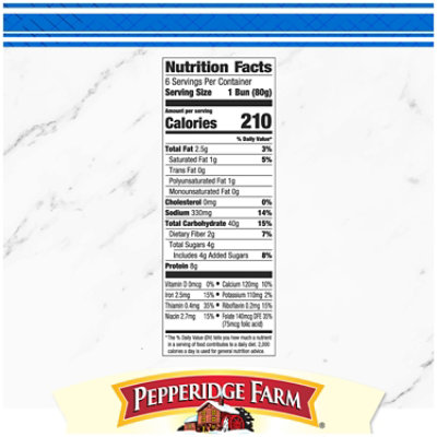 Pepperidge Farm White Sausage Buns - 17 Oz - Image 3