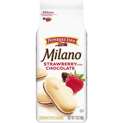 Pepperidge Farm Milano Chocolate Strawberry Flavored Cookies - 7 Oz