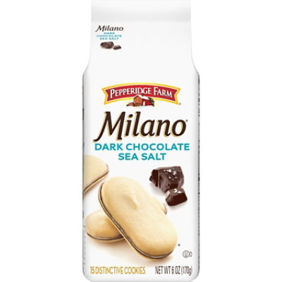 Pepperidge Farm Milano Dark Chocolate Sea Salt Cookies - 6 Oz
