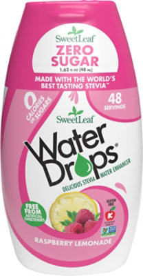 Sweetleaf Stevia Water Drop Rspbry Lmn - 1.62 Fl. Oz. - Image 2