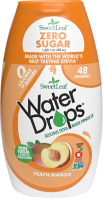 Sweetleaf Stevia Water Drop Peach Mango - 1.62 Fl. Oz. - Image 2