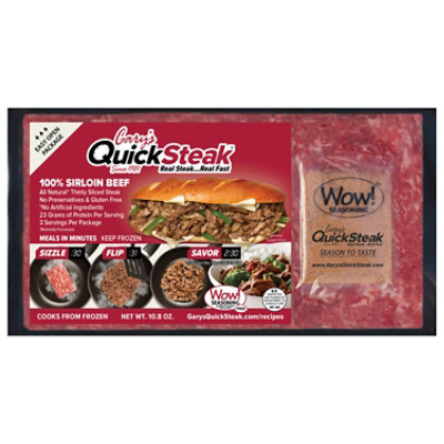 Garys Quick Steak Beef Sirloin - 10.8 Oz - Image 3