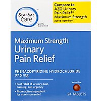 Signature Care Pain Relief Urinary Tablet Maximum Strength - 24 Count - Image 2