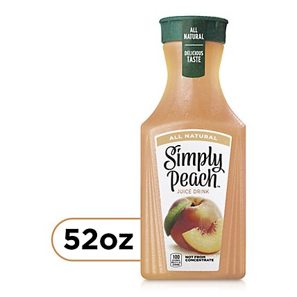 Simply Peach Juice All Natural - 52 Fl. Oz. - Image 1
