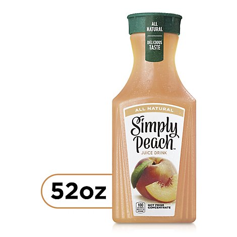 Simply Peach Juice All Natural - 52 Fl. Oz.