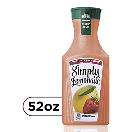 Simply Lemonade Juice All Natural With Strawberry - 52 Fl. Oz. - Image 1