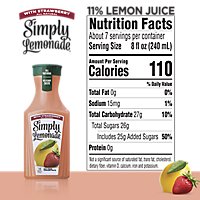Simply Lemonade Juice All Natural With Strawberry - 52 Fl. Oz. - Image 4