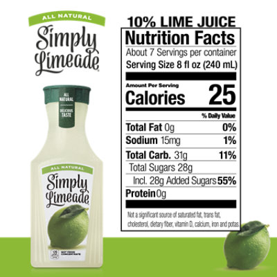 Simply Limeade Juice All Natural - 52 Fl. Oz. - Image 4