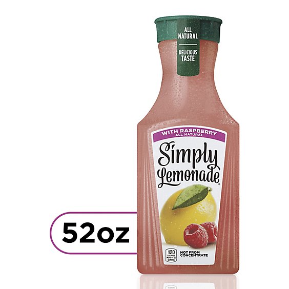 Simply Lemonade Juice All Natural With Raspberry - 52 Fl. Oz.