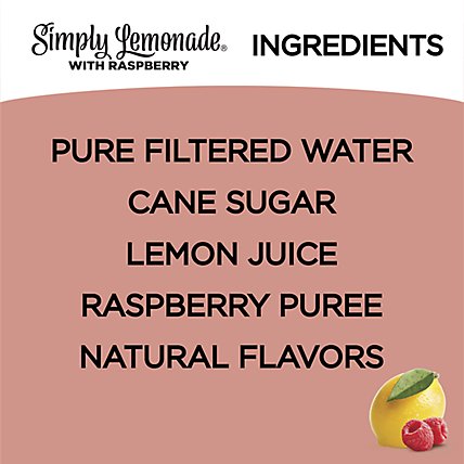 Simply Lemonade Juice All Natural With Raspberry - 52 Fl. Oz. - Image 5