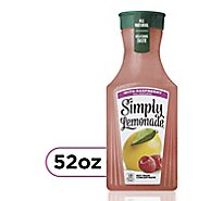 Simply Lemonade Juice All Natural With Raspberry - 52 Fl. Oz.